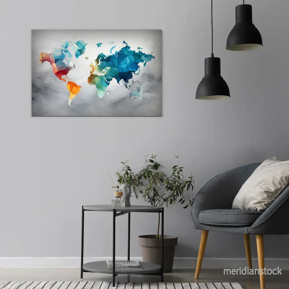 FACETED WORLDVIEW Horizontal Canvas Print