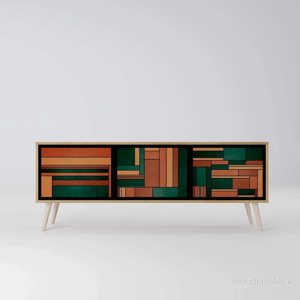 EARTHY FIGURES TV-bänk med 3 dörrar - Bild 2