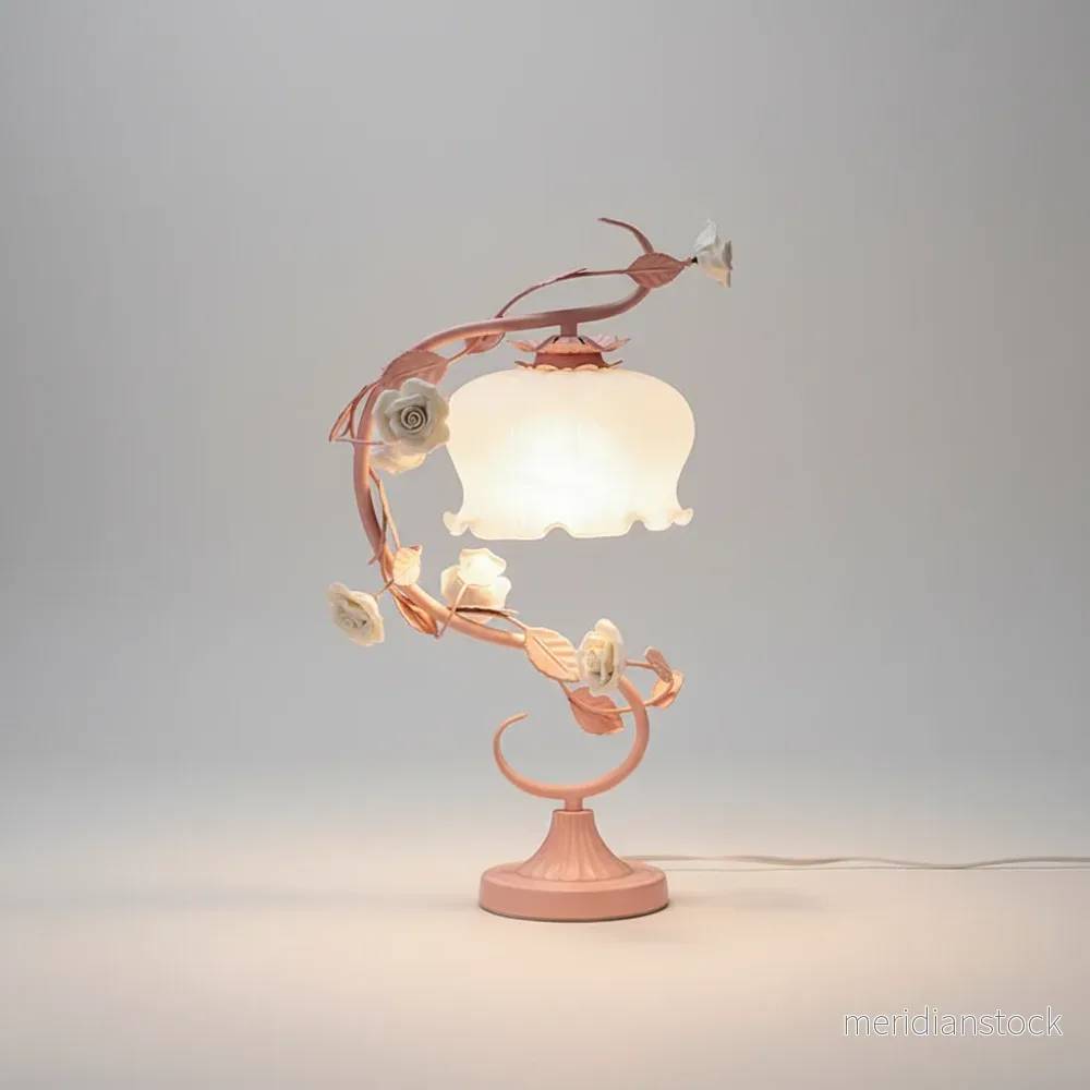 Skrivbordslampa med rosornas motiv - Roseglow - Bild 2