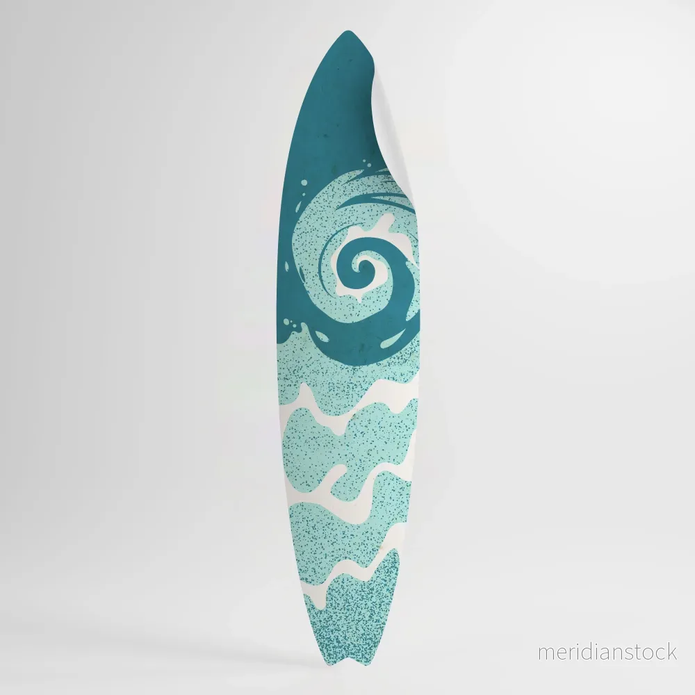 AQUA HELIX Väggdekal surfbräda - Bild 2