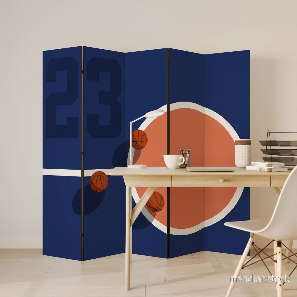 FAMOUS NUMBER 23 Dekorativ rumsavdelare – 5 paneler - Bild 3