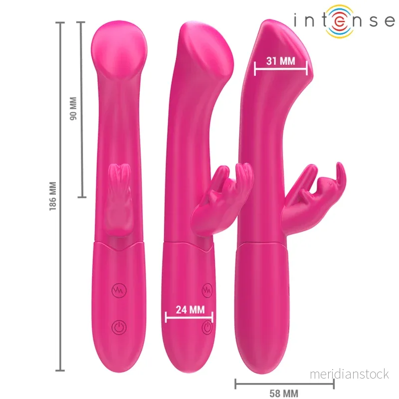 INTENSE - JULIETA RABBIT VIBRATOR 18.6 CM 10 VIBRATIONS PINK - Bild 3