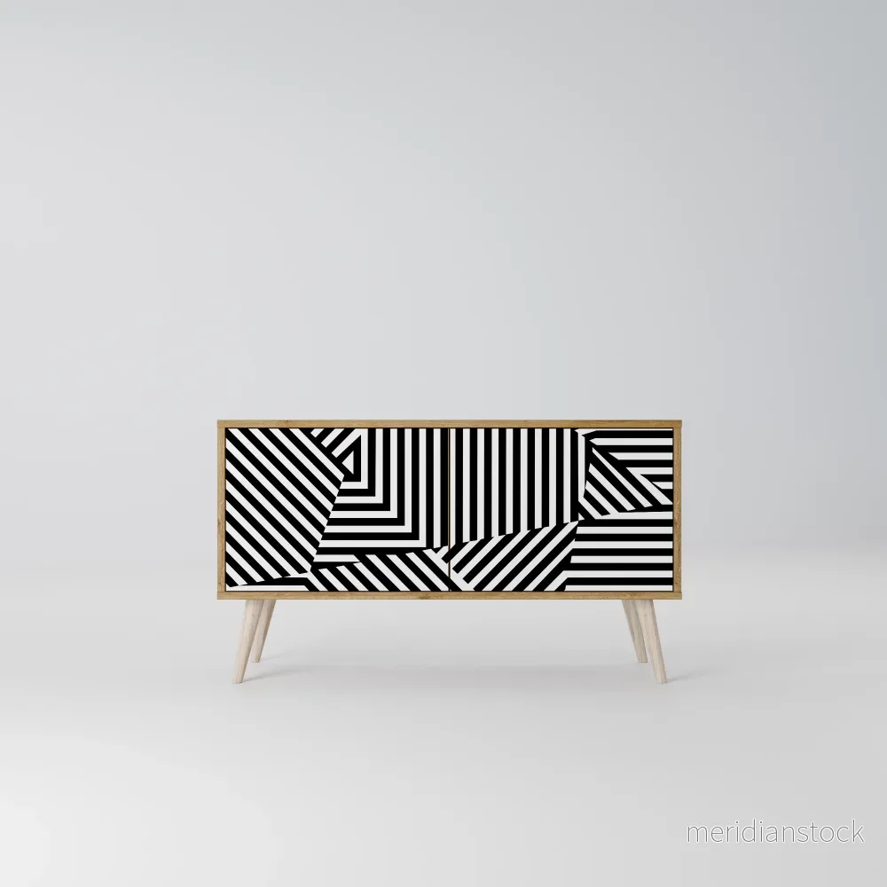 ILLUSIONARY LATTICE Kompakt TV-bänk med 2 dörrar - Bild 2