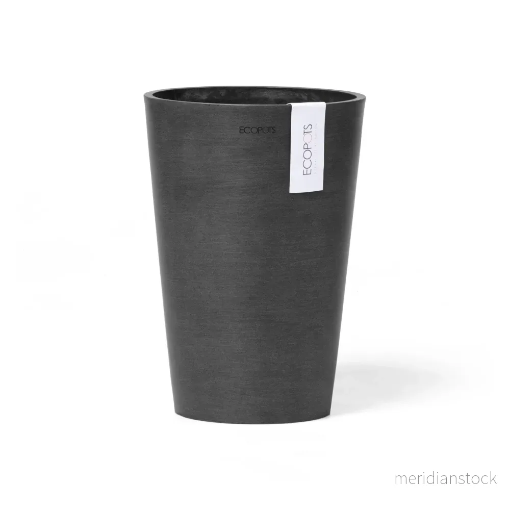 Kruka Pisa 14cm mörkgrå - Bild 2