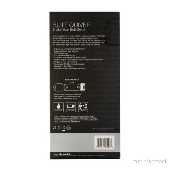 ROCKS-OFF - BUTT QUIVER P-POINT STIMULATOR 7 SPEEDS BLACK - Bild 3