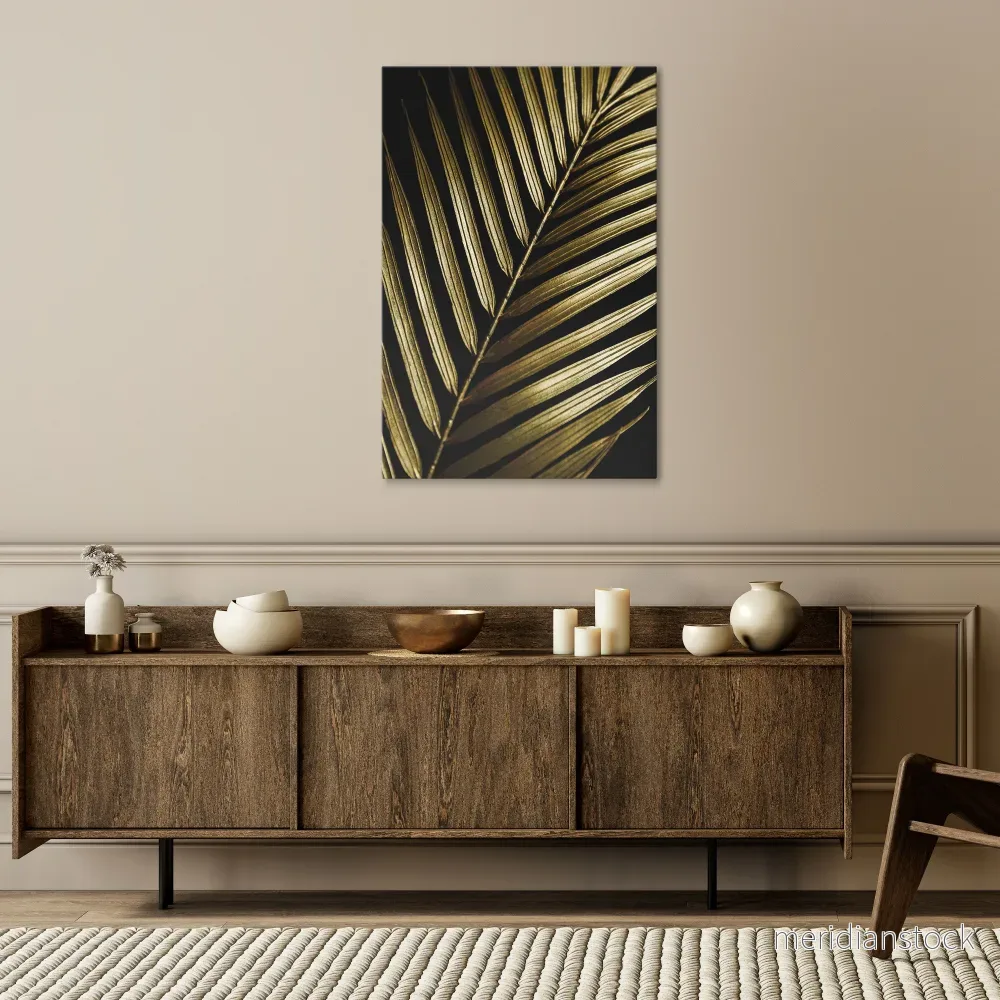 TWILIGHT PALM LIGHT Vertical Canvas Print