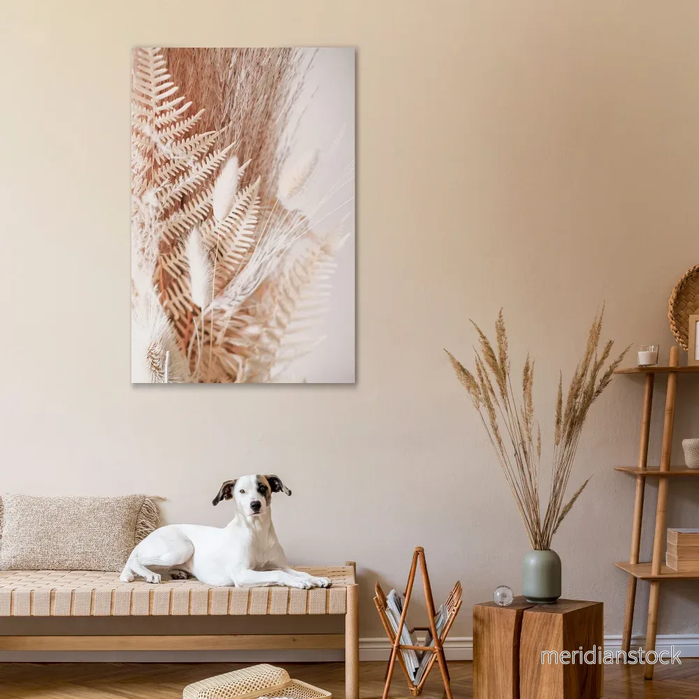 GENTLE GRASSLANDS INVITE Vertical Canvas Print