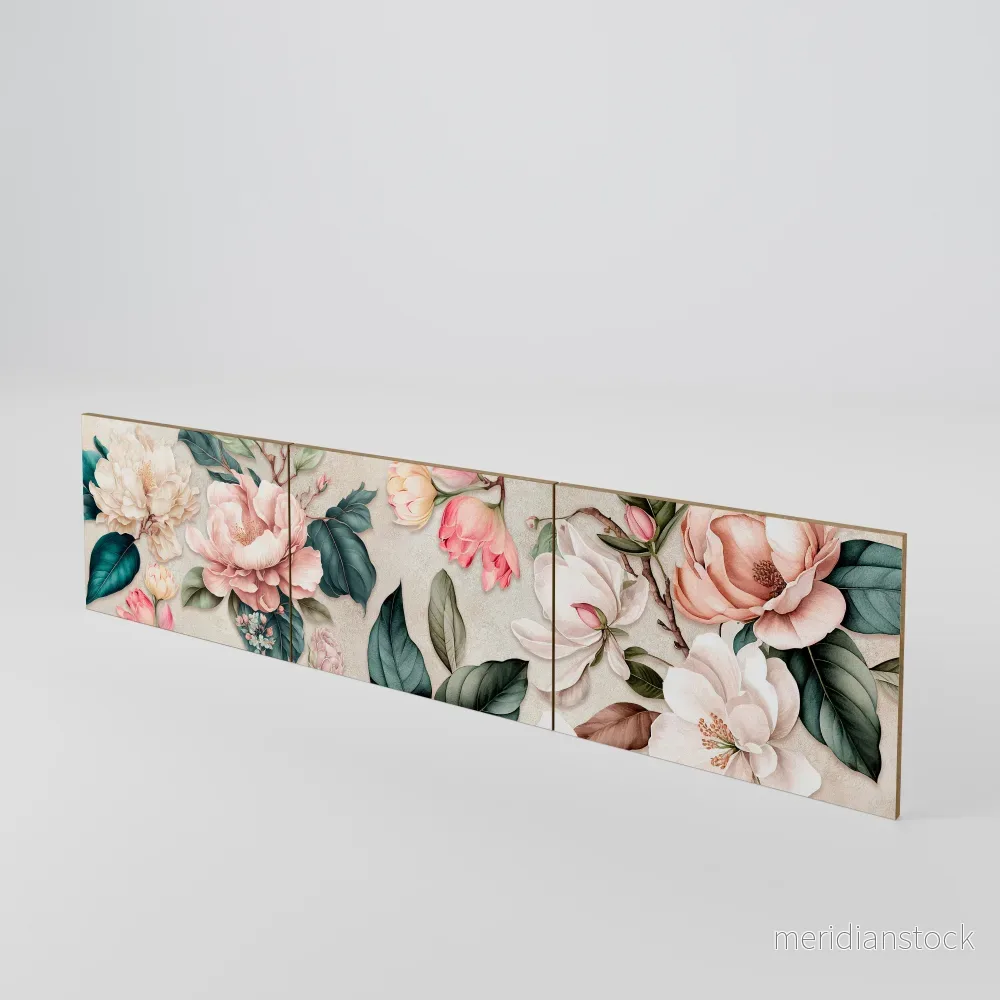 FLORAL GRACE Luckset med 3 dörrar till TV-bänk FLORAL GRACE Luckset med 3 dörrar till TV-bänk