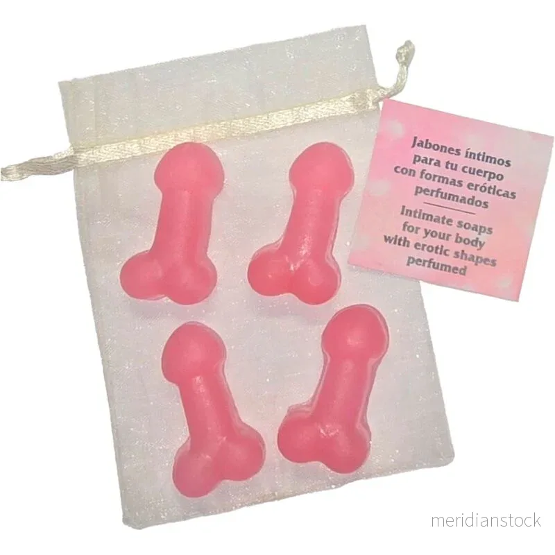 DIABLO PICANTE - 4 PENIS-SHAPED PERFUMED MINI SOAPS PINK - Bild 2