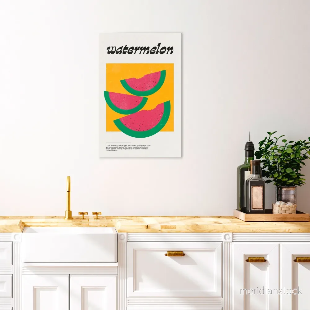 WATERMELON WHIMSY Vertical Canvas Print - Bild 2