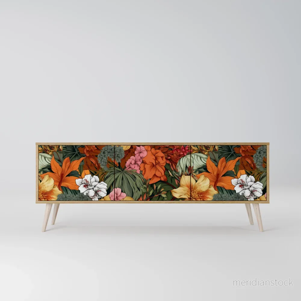 RADIANT FLORA TV-bänk med 3 dörrar - Bild 2