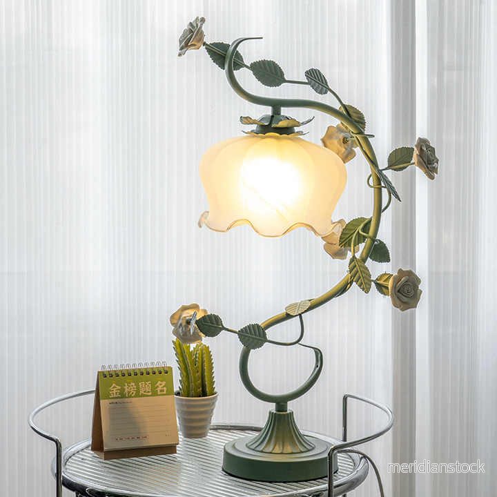 Charmig rosabelyst lampa - Rosa - Bild 3