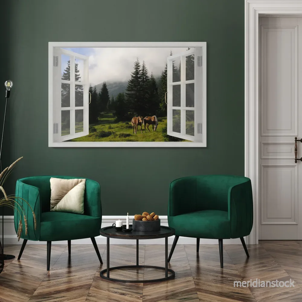 WINDOWS TO WANDER Horizontal Canvas Print - Bild 2
