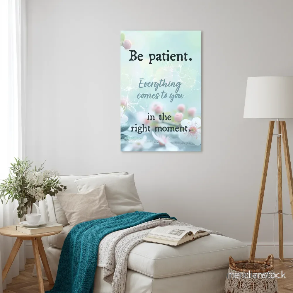PATIENCE IN BLOOM Vertical Canvas Print - Bild 2