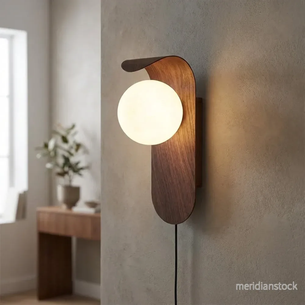 Böjd ramvägglampa – Glontre