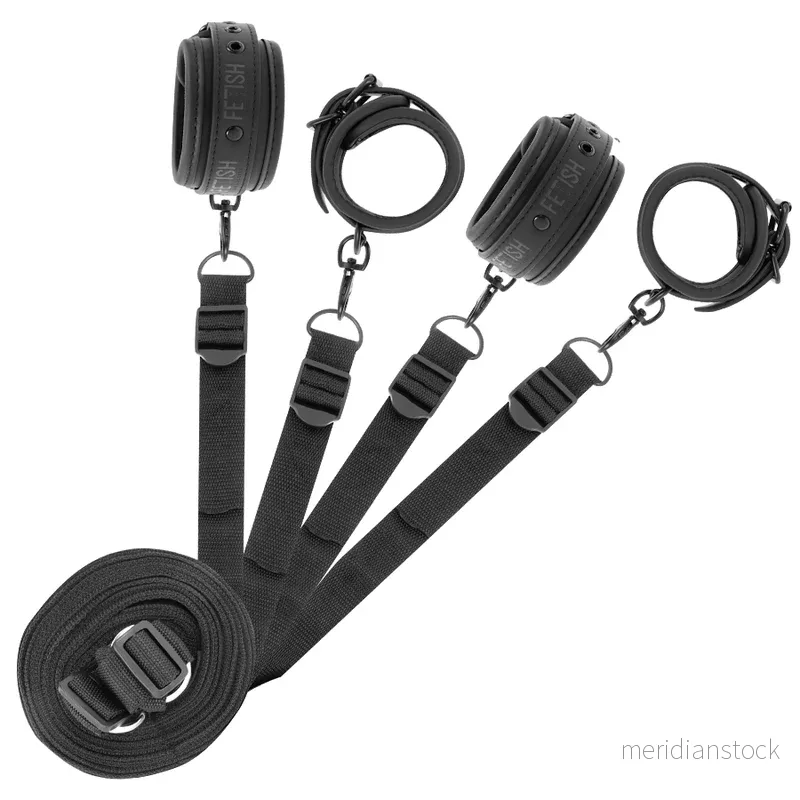 FETISH SUBMISSIVE - SET OF HANDCUFFS AND TIES WITH NOPRENE LINING - Bild 3