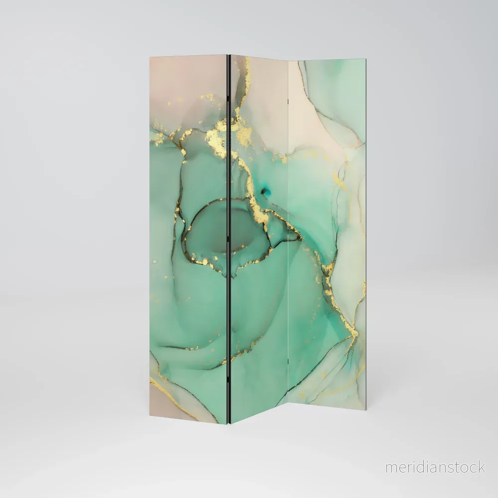 MARBLEIZED MYSTIQUE Dekorativ rumsavdelare – 3 paneler - Bild 2
