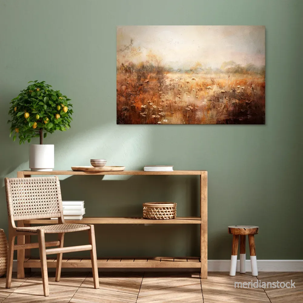 TRANQUIL FIELD Horizontal Canvas Print - Bild 2