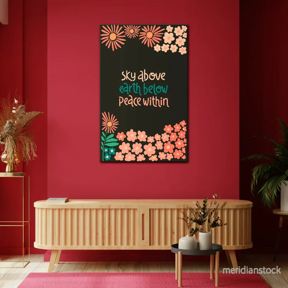 PEACE WITHIN Vertical Canvas Print PEACE WITHIN Vertical Canvas Print