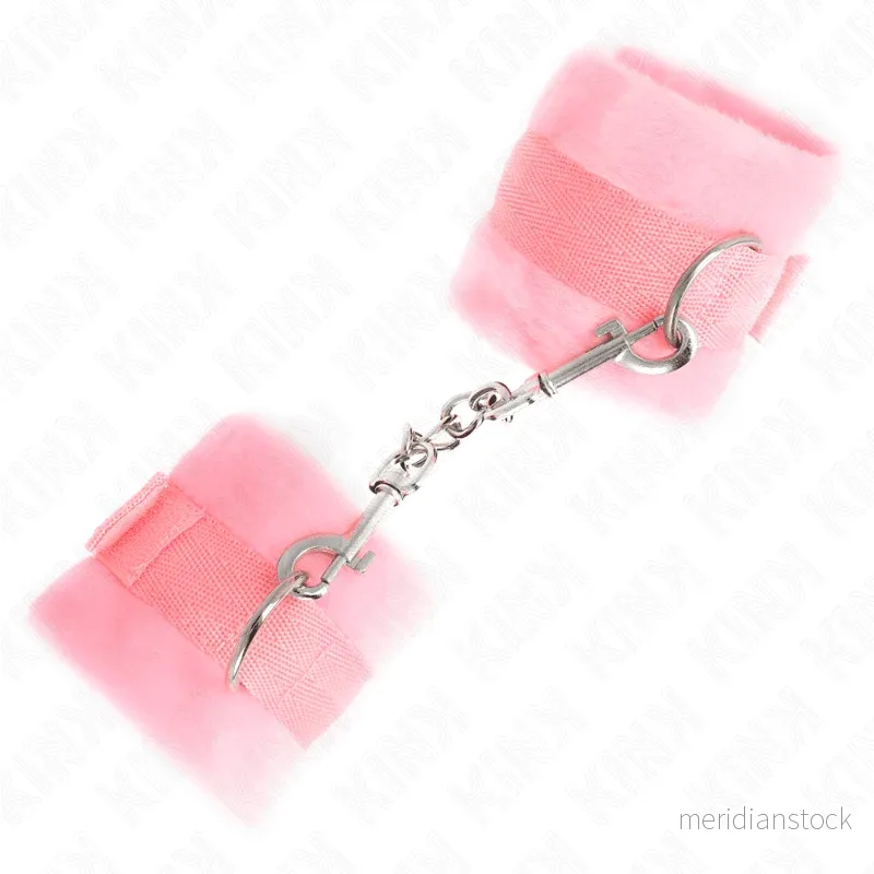 KINK - BEGINNER FUR HAND CUFFS PINK 30 X 7 CM - Bild 2
