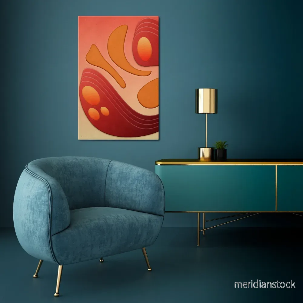 IMMERSION STRUCTURE Vertical Canvas Print - Bild 2