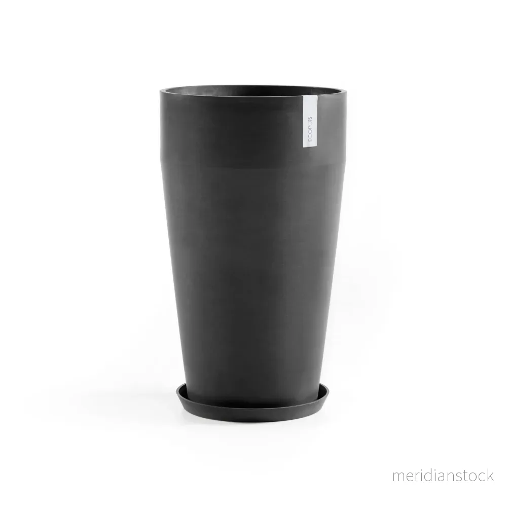 Kruka Sankara hög 75cm mörkgrå - Bild 2
