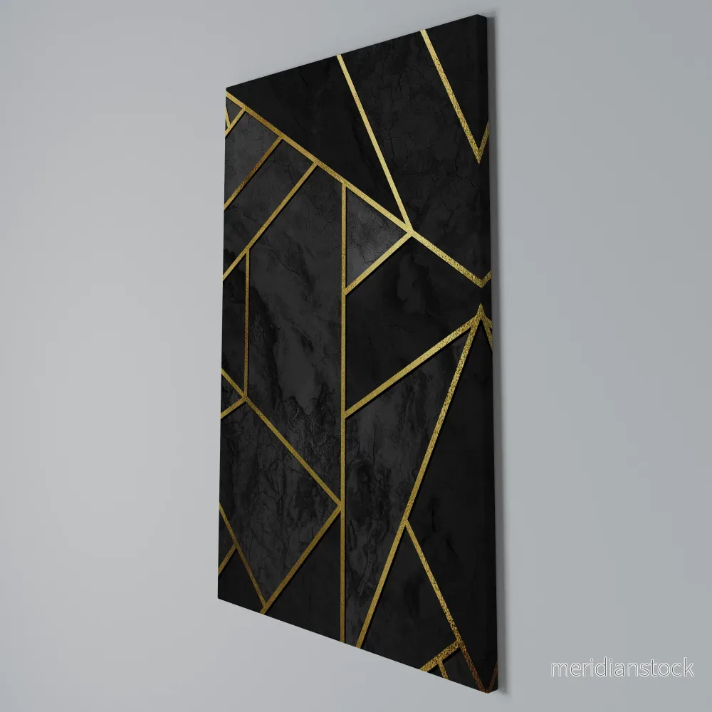 GLINTING GEOMETRIC DREAMS Vertical Canvas Print - Bild 3