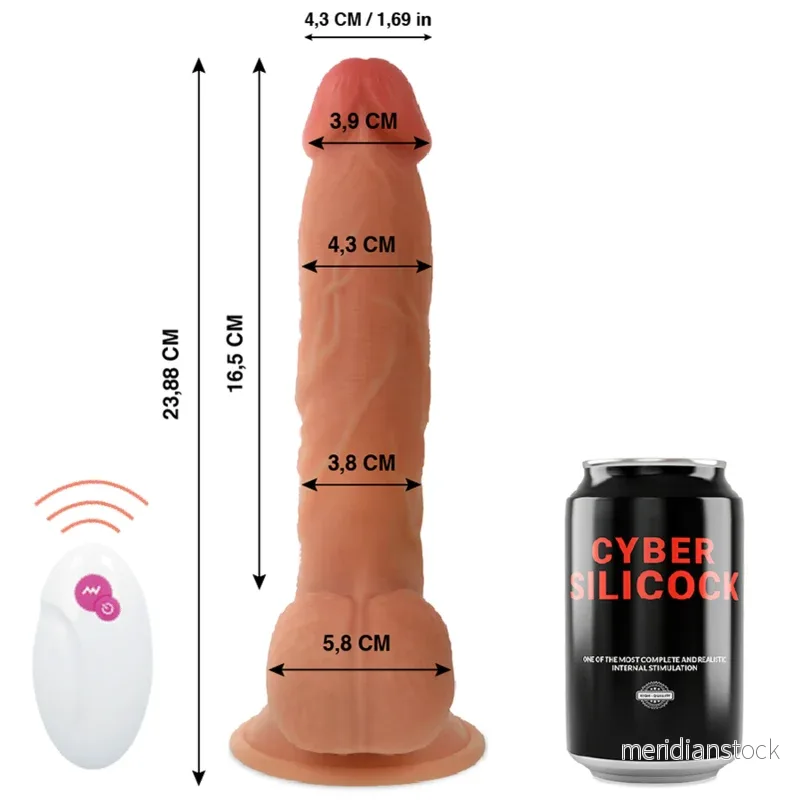 CYBER SILICOCK - REMOTE CONTROL REALISTIC MASTER BEN 23.88 CM -O- 4.3 CM