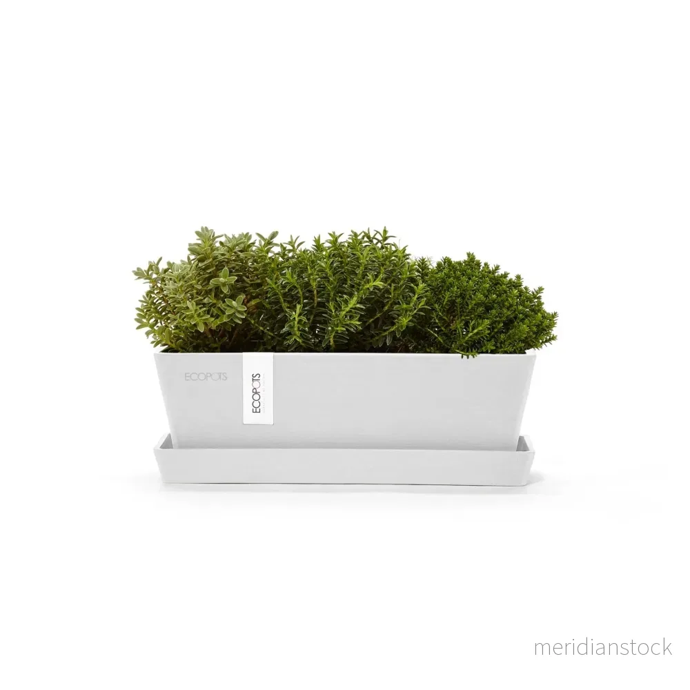 Kruka Bruge 25cm + krukfat vit Kruka Bruge 25cm + krukfat vit