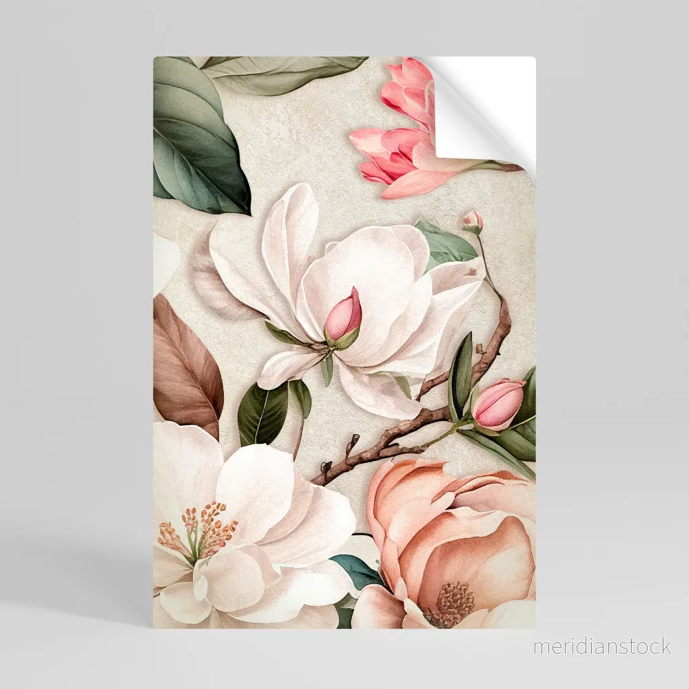 FLORAL GRACE Självhäftande Vertikal Poster - Bild 3