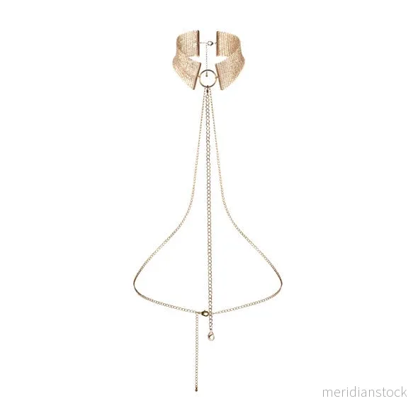 BIJOUX - DÉSIR MÉTALLIQUE GOLDEN METALLIC NECKLACE