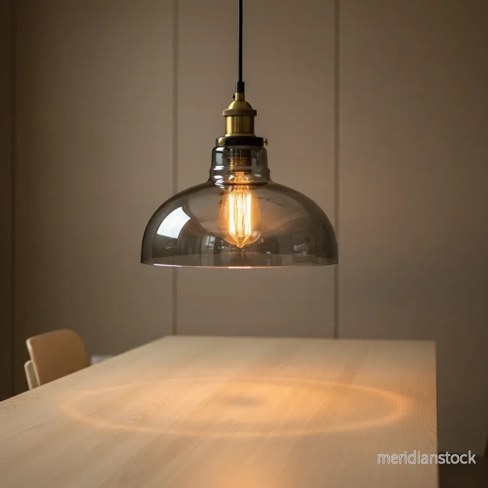Vintage industriell glas hänglampa - VeloriaLight