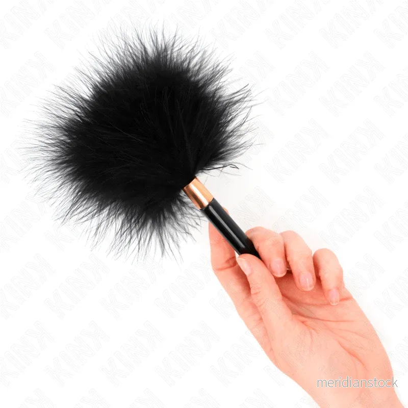 KINK - BLACK GOLD METAL TICKLE FEATHERS 18 CM - Bild 3