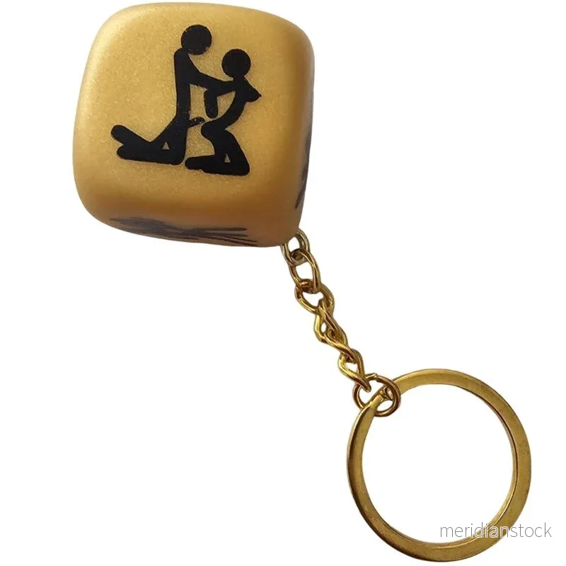DIABLO PICANTE - GOLDEN DICE KEYCHAIN WITH POSES - Bild 2