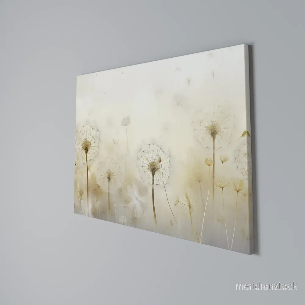 DREAMY DANDELION FIELDS Horizontal Canvas Print - Bild 3