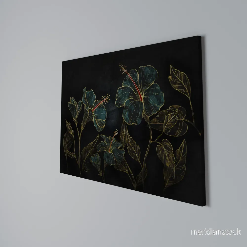 EMBERED BLOOM Horizontal Canvas Print - Bild 3