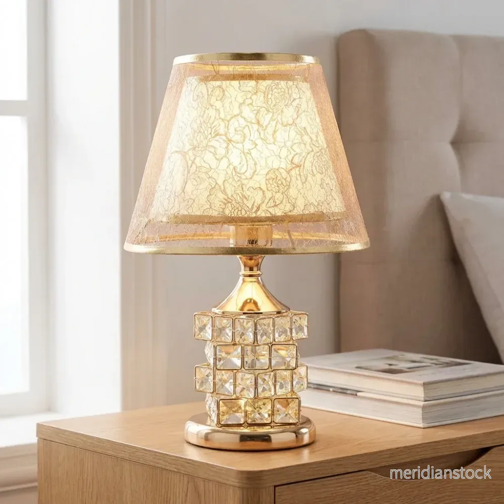 Kristallaccent-bordslampa - Crystelleon
