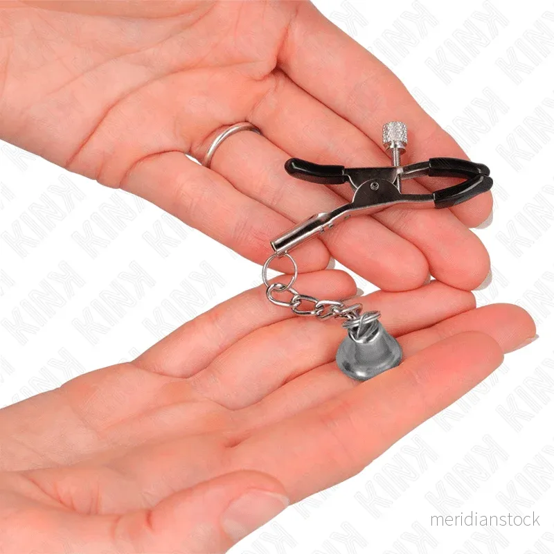 KINK - SILVER BELL PENDANT NIPPLE CLAMPS 6 CM - Bild 2