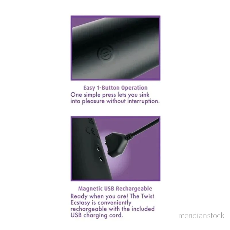 ANAL FANTASY ELITE - TWIST ECSTASY RECHARGEABLE ROTATING ANAL STIMULATOR - Bild 3