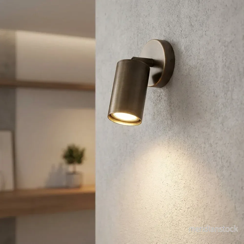 Minimalistisk cylindrisk vägglampa – NoirLume
