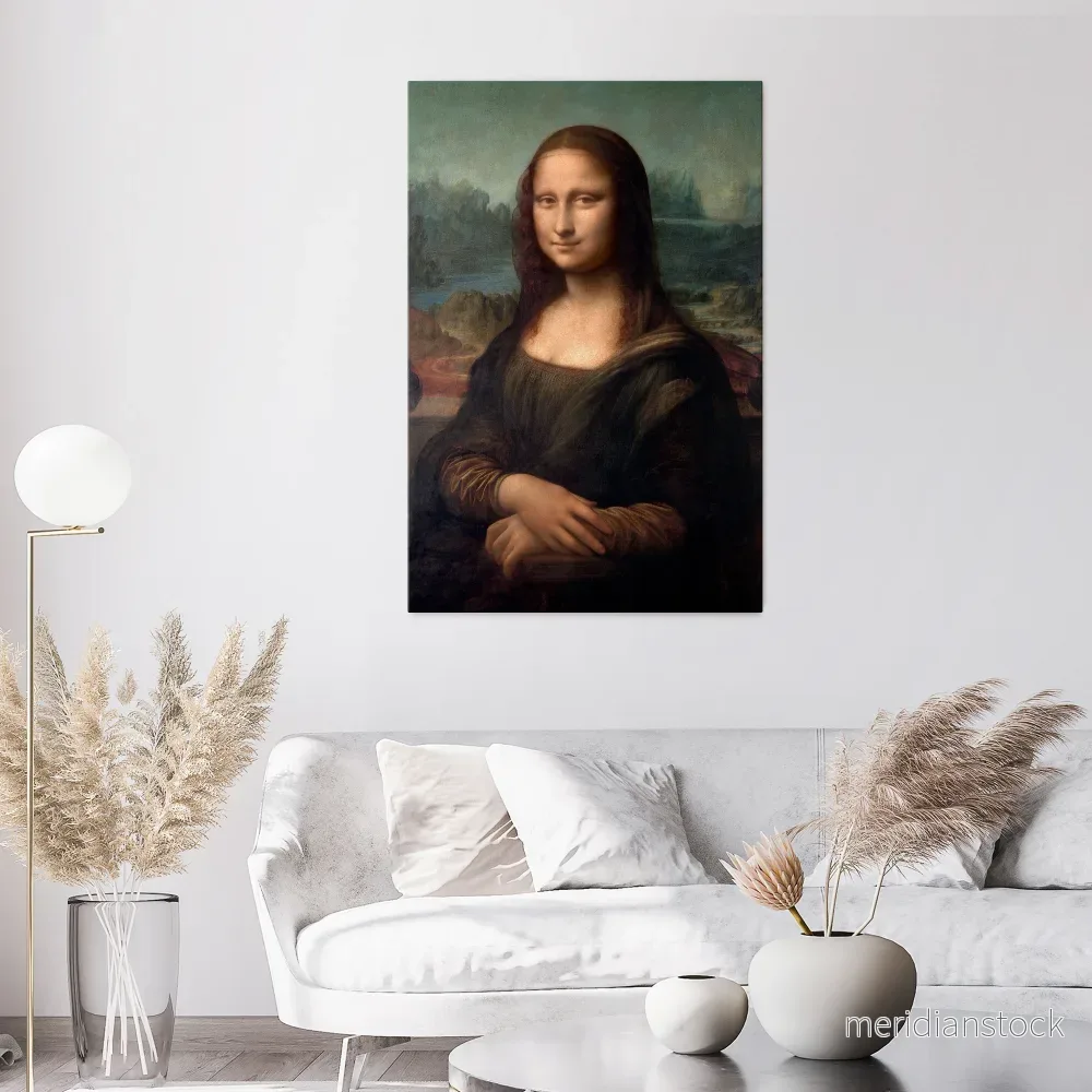 MONA LISA Vertical Canvas Print