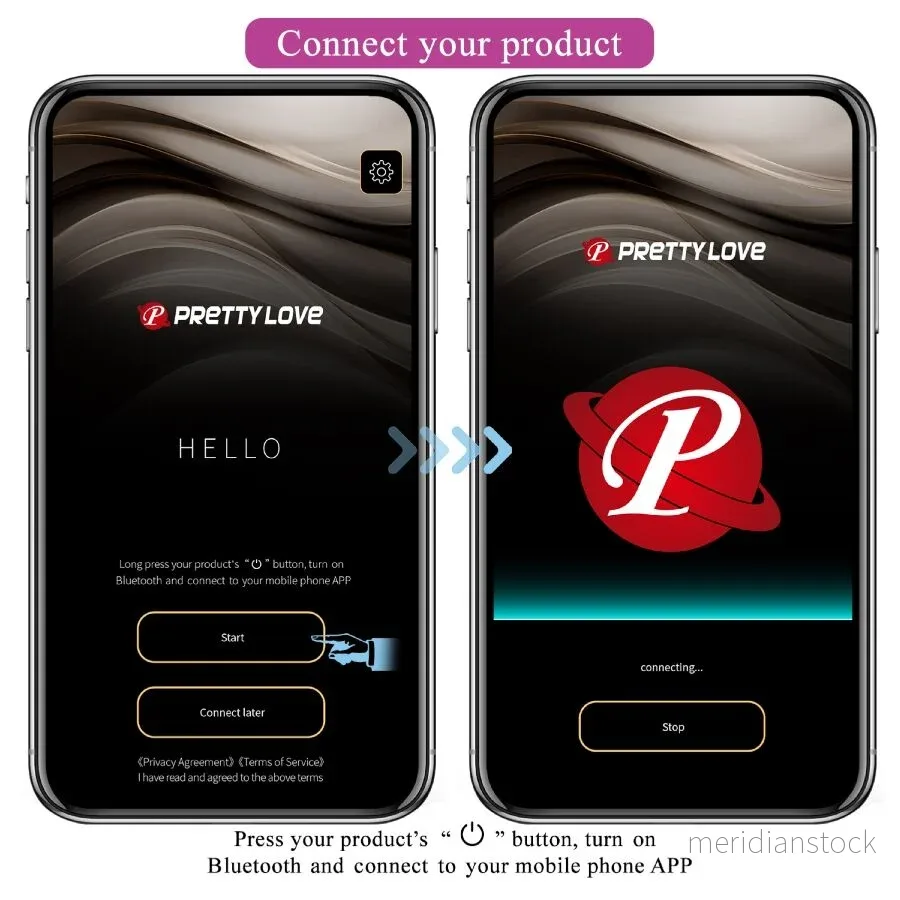 PRETTY LOVE - LEVIATHAN APP CONTROLLED VIBRATOR PURPLE - Bild 2
