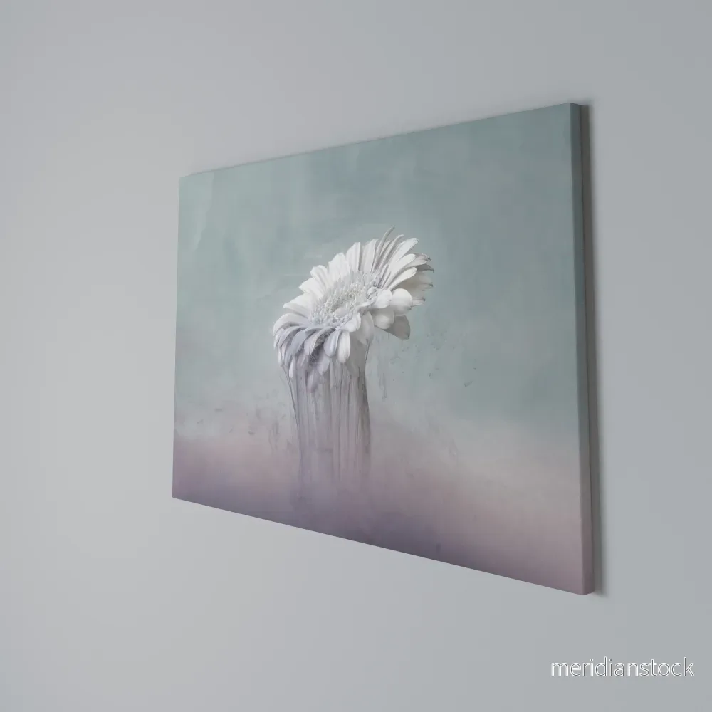 MELTING GERBERA Horizontal Canvas Print - Bild 3