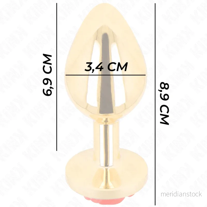 KINK - PLUG ANAL GOLD ROSE RED SIZE M - Bild 3