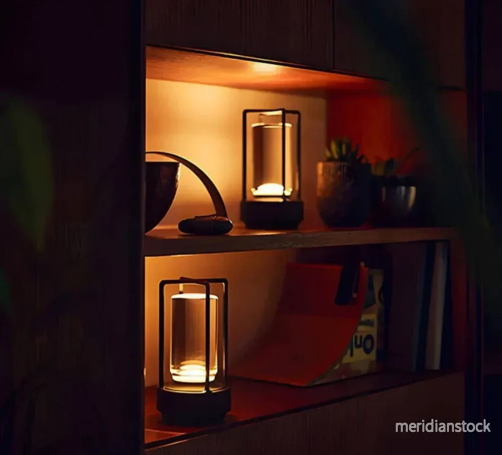 Vattentät och bärbar kristallbordslampa - AuroraGlow - Bild 2