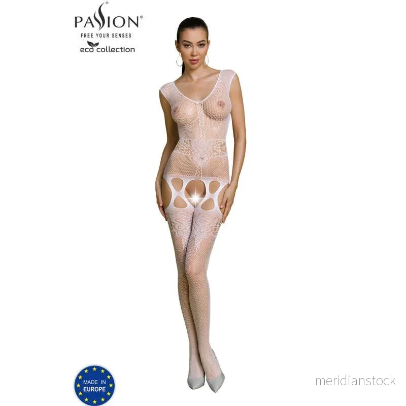PASSION - ECO COLLECTION BODYSTOCKING ECO BS014 RED - Bild 2