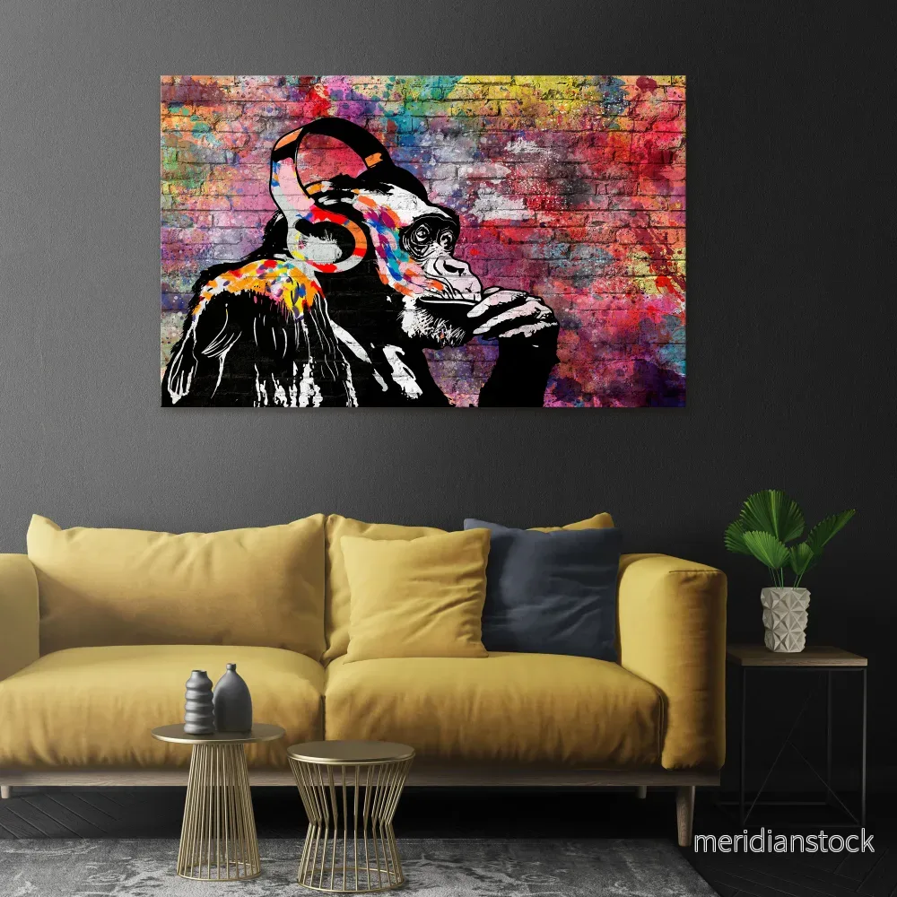 APISH LISTENER Horizontal Canvas Print