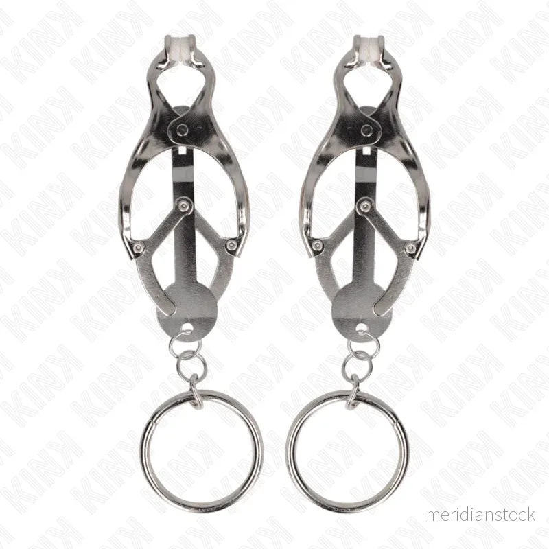 KINK - O-RING JAPANESE CLOVER NIPPLE CLAMPS SILVER - Bild 2