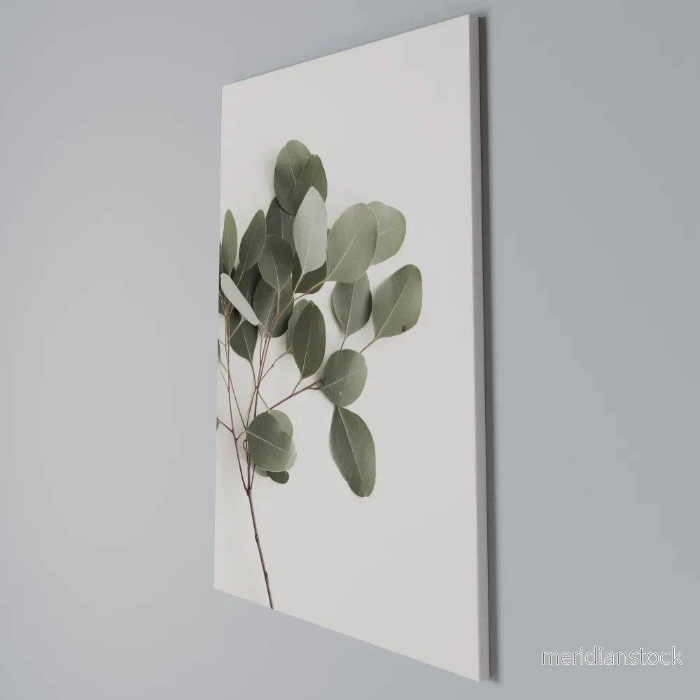 EUCALYPTUS BRANCH Vertical Canvas Print - Bild 3