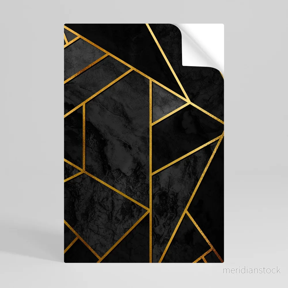 GLINTING GEOMETRIC DREAMS Självhäftande Vertikal Poster - Bild 3
